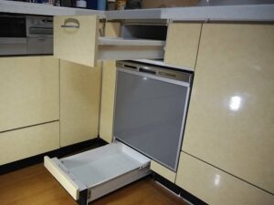 神奈川のキッチン取付け隊　食洗機の無理やりリフォーム術　施工後